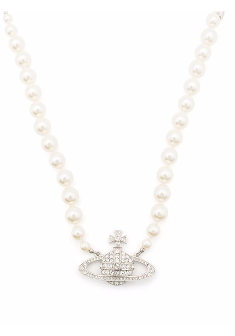 one row pearl choker woman platonum VIVIENNE WESTWOOD | 63010106-02P104-CNP104